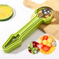 🍉 Set 3 in 1 per Anguria e Melone | Scavino, Lama a V e Separatore della Polpa 🔪 | Acciaio Inossidabile 430 e PP 🛠️ | Impugnatura Ergonomica ✋ | Perfetto per Palline di Frutta, Macedonia e Decorazioni 🎂