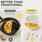 🍳Cuociomelette e Cuociuova 2 in 1 per Microonde 🥚 | Cottura Rapida, Superficie Facile da Pulire | Compatto, 4 Colori
