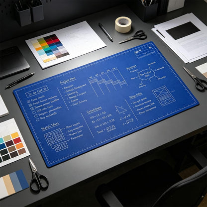 ✏️ Sottomano Scrivibile per Scrivania | Scrivi e Cancella All’Infinito 🧽 | Marcatore Incluso 🖊️ | Riutilizzabile, Zero Fogli Sprecate ♻️ | Perfetto per Ufficio, Studio e Brainstorming 💡