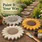🌻 Stampo per Pietre Decorative da Giardino | Riutilizzabile, 5 Design🦋 | Diametro Circa 38 cm 📏 | Sformo Facile, Adatto ai Principianti 🙌 | Perfetto per Sentieri, Patio e Regali Fatti a Mano 🎁