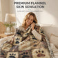 🐾 Coperta Morbida in Flanella a Impronte di Zampa | Calda e Avvolgente ma Leggera 🤗 | Stampa Vivace e Duratura ✨ | 2 Colori e 7 Dimensioni, da 70×100 a 160×220 cm 📏 | Perfetta per Divano, Letto e Viaggi 🛋️