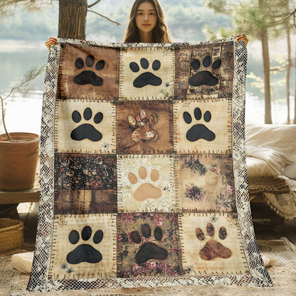 🐾 Coperta Morbida in Flanella a Impronte di Zampa | Calda e Avvolgente ma Leggera 🤗 | Stampa Vivace e Duratura ✨ | 2 Colori e 7 Dimensioni, da 70×100 a 160×220 cm 📏 | Perfetta per Divano, Letto e Viaggi 🛋️