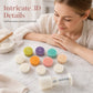 🥮 Pressa Manuale con Timbri 3D per Mooncake e Biscotti | Pistone a Molla Facile da Premere 🍰 | Motivi Dettagliati e Forma Uniforme ✨ | Materiale per Uso Alimentare 🍪