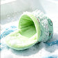 🦜Nido Appeso Caldo per Piccoli Animali | Interno in Peluche Caldo e Morbido ☁️ | Design Semi-Chiuso con Ganci Resistenti 🪝 | Per Inseparabili, Cocorite, Criceti e Scoiattoli Volanti 🐾