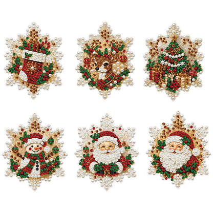 🎄 Ornamenti Natalizi Fai da Te con Pittura a Diamante 5D | Perle Scintillanti e Acrilico Trasparente 💎✨ | per Albero, Finestre e Ingressi 🏠 | Kit Creativo per le Feste 🎅