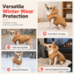 🧥 Giacca Autunno-Inverno con Cappuccio per Cani | Fodera in Pile Calda e Antivento ❄️ | Pettorina Integrata con Anello 🔗 | Elastica e Comoda per Passeggiate 🐕 | 3 Colori, XS–XL 📏
