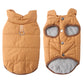 🧥 Giacca Autunno-Inverno con Cappuccio per Cani | Fodera in Pile Calda e Antivento ❄️ | Pettorina Integrata con Anello 🔗 | Elastica e Comoda per Passeggiate 🐕 | 3 Colori, XS–XL 📏