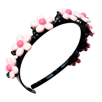 🎀 Cerchietto Cartoon con Clip per Treccia per Bambine | Treccia Giocosa in Pochi Secondi ⏱️ | Elastico e Comodo, Resta al Posto 🤗 | 13 Stampe Divertenti 🌸