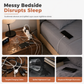 🛏️ Organizzatore da Comodino in Feltro | Tasche Portaoggetti a Parete 📱 | Per Tablet, Cellulare e Libri 📚 | Si Fissa al Letto o al Divano 🛋️