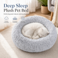 🐾 Cuccia Rotonda in Peluche per Cani e Gatti | Effetto Calmante e Caldo Sonno Profondo 💤 | Supporto Ortopedico e Fondo Antiscivolo 🛡️ | Lavabile, 40-90 cm 📏