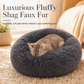 🐾 Cuccia Rotonda in Peluche per Cani e Gatti | Effetto Calmante e Caldo Sonno Profondo 💤 | Supporto Ortopedico e Fondo Antiscivolo 🛡️ | Lavabile, 40-90 cm 📏