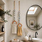 🪵Porta Asciugamani Decorativo con Anello in Legno e Perline 🧺 | Tieni a Portata di Mano i Teli in Cucina o Bagno | Stile Boho, 4 Varianti