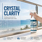 🚿 Spray Rimuovi Macchie d'Acqua e Calcare per Vetri ✨ | Elimina Aloni Ostinati e Depositi Minerali 💧 | Per Box Doccia, Finestre, Parabrezza e Specchi 🪟 | 120 ml con Panno