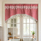 Tendina Country ⭐ con Pizzo Stellato | Più Privacy e Luce Naturale 🪟 | Design ad Arco, Facile da Installare | 3 Colori, 10 Misure 🌸