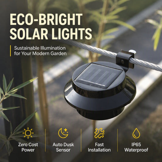 ☀️Lampada Solare LED da Esterno per Grondaia e Parete  | Zero Bolletta a Ricarica Solare 💡 | Impermeabile per Giardino e Recinzioni 🌧️ | Senza Cavi con 3 LED 🏡