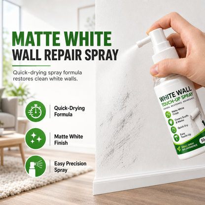 ✨ Spray Ritocco Rapido per Pareti Bianche 🏠 | Elimina Segni, Macchie e Graffi dai Muri 🖌️ | Resa Opaca Naturale ad Alta Coprenza 🤍 | Formato Spray da 50 ml