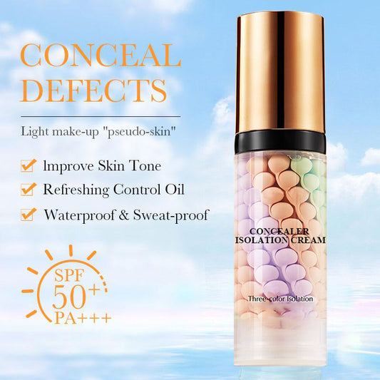 💄 Correttore Tricolore Idratante | Uniforma l'incarnato e Schiarisce le Occhiaie ✨ | Waterproof 24H, Anti-Sbavatura 💧 | Coprenza Modulabile e Leggera 🌟 | 40 g 🖤
