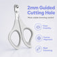 🐱Tagliaunghie Sicuro per Gatti | Foro Guida 2 mm per Tagli Precisi ✂️ | Lama in Acciaio Inossidabile 💎 | Impugnatura Comoda e Antiscivolo 🤲 | 2 Colori 🎨