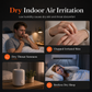 🔥 Umidificatore a Fiamma Effetto Camino | Diffusore di Aromaterapia per Oli Essenziali 🌿 | Silenzioso sotto 30 dB 😴 | Spegnimento Automatico Senza Acqua 🛡️ | Nero o Bianco ⚫