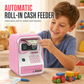 🧒Salvadanaio Elettronico per Bambini a Forma di Bancomat 💰 | Banconote Inserite Automaticamente, Tastierino e Finto Sensore d’Impronta | 4 Colori