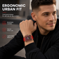 ⌚ Orologio Uomo al Quarzo Quadrato | Cinturino in silicone, quadrante traforato con calendario e lancette luminose | Impermeabile 30 m