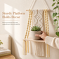 🪴 Mensola Sospesa in Macramè Boho | Intrecciata a Mano, Salvaspazio per Libri e Piante, Decorazione da Parete per Casa 🏡