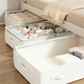 🛏️Contenitore Sottoletto Salvaspazio Pieghevole  | Finestra Trasparente & Cerniera Antipolvere 🔍 | Per Cambio Stagione e Coperte 👗 | Maniglie Rinforzate 📦