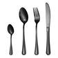 🍴Set Posate da Tavola 4 Pezzi in Acciaio Inox 🍽️ | Finitura a Specchio Antigraffio ✨ | Taglio di Precisione per Cene Eleganti 🥩 | Design Raffinato Ergonomico