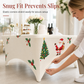 Copritavolo Natalizio Elasticizzato 🎄 | Aderente & Antivento Senza Pieghe ✨ | Per Cene e Feste su Tavoli Rettangolari 🍽️ | Tessuto Stretch Lavabile 🎅