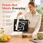🍱 Borsa Termica Porta Pranzo Isolante ✨ | Mantiene Cibo Caldo e Fresco a Lungo ❄️ | Interno in Alluminio e Oxford 420D Impermeabile 🥪 | 24,5x17x21 cm - 5 Colori