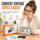📼Lettore Cassette e Convertitore MP3 Portatile  | Digitalizza Nastri in Audio Stereo Hi-Fi 🎵 | Design Trasparente Vintage con Jack 3,5 mm 🎧 | Connessione USB-C 💻