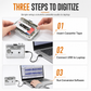 📼Lettore Cassette e Convertitore MP3 Portatile  | Digitalizza Nastri in Audio Stereo Hi-Fi 🎵 | Design Trasparente Vintage con Jack 3,5 mm 🎧 | Connessione USB-C 💻