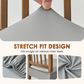 🪑 Coprisedia Elasticizzato Impermeabile in Ecopelle PU ✨ | Antimacchia e Antigraffio con Fascia Elastica 💧 | Per Sedie da Pranzo, Cucina e Soggiorno 🍽️ | 11 Colori Eleganti