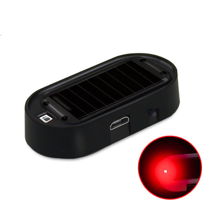 🚗Luce LED Solare Lampeggiante per Auto ☀️ | Si Attiva al Buio e Si Fissa Senza Cavi | Compatta, Luce Rossa o Blu