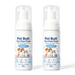 🐶Schiuma Detergente Senza Risciacquo Cani e Gatti 40 ml 🧼| Pulizia Rapida per Zampe e Zona Coda, Igiene Quotidiana Senza Bagno 🐱