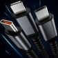 ⚡ Cavo di Ricarica Rapida 3 in 1 Trasparente Luminoso 100W (1.2m) 🔌 | Connettori Type-C, Lightning e Micro-USB 💡 | Cavo Multiplo Universale per Auto, Casa e Viaggio 📱🚗