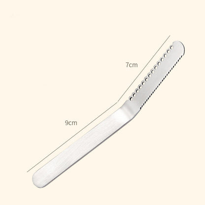 🧈 Coltello Spalmaburro 3-in-1 in Acciaio Inox 304 🍽️ | Fori Arricciaburro e Lama Seghettata 🍞 | Spalma il Burro Freddo Senza Rompere il Pane 🍳 | Per Toast e Formaggi
