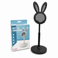 🐰 Supporto da Scrivania per Telefono a Coniglietto 📱 | Asta Telescopica Regolabile con Base Appesantita 📐 | Cuscinetti in Silicone Antigraffio | Per Ufficio, Casa e Trucco ✨