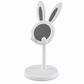 🐰 Supporto da Scrivania per Telefono a Coniglietto 📱 | Asta Telescopica Regolabile con Base Appesantita 📐 | Cuscinetti in Silicone Antigraffio | Per Ufficio, Casa e Trucco ✨