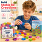 🧩 Blocchi da Costruzione 3D a Fiocco di Neve per Bambini ✨ | Incastro Stabile per Strutture Creative 🏰 | Plastica PP Liscia e Senza Sbavature 🛡️ | Da 100 a 600 Pezzi