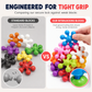 🧩 Blocchi da Costruzione 3D a Fiocco di Neve per Bambini ✨ | Incastro Stabile per Strutture Creative 🏰 | Plastica PP Liscia e Senza Sbavature 🛡️ | Da 100 a 600 Pezzi
