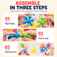 🧩 Blocchi da Costruzione 3D a Fiocco di Neve per Bambini ✨ | Incastro Stabile per Strutture Creative 🏰 | Plastica PP Liscia e Senza Sbavature 🛡️ | Da 100 a 600 Pezzi