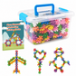 🧩 Blocchi da Costruzione 3D a Fiocco di Neve per Bambini ✨ | Incastro Stabile per Strutture Creative 🏰 | Plastica PP Liscia e Senza Sbavature 🛡️ | Da 100 a 600 Pezzi