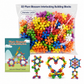🧩 Blocchi da Costruzione 3D a Fiocco di Neve per Bambini ✨ | Incastro Stabile per Strutture Creative 🏰 | Plastica PP Liscia e Senza Sbavature 🛡️ | Da 100 a 600 Pezzi