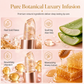 💄Balsamo Labbra Cambiacolore 🌸 | Tinta Rosa Reattiva alla Temperatura, Aloe, Vitamina E e Miele | Foglia d’Oro, 3,5 g