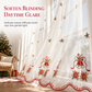 Tenda Natalizia in Tulle Ricamato 🎄❄️ | Filtra la Luce e Decora la Finestra con Motivi Festivi | 5 Stili e 4 Misure