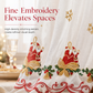 Tenda Natalizia in Tulle Ricamato 🎄❄️ | Filtra la Luce e Decora la Finestra con Motivi Festivi | 5 Stili e 4 Misure