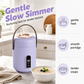 🍲 Mini Pentola Elettrica con Interno in Ceramica | Zuppe e Stufati in Piccole Porzioni, Comandi Touch ✨ | 900 ml, 500 W