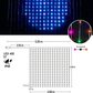 💡 Tenda Luminosa LED Smart con Sincro Musica 🎵 | Disegni, GIF e Testo Personalizzabili via App 📱 | Impermeabile per Casa, Feste e Natale ✨ | Alimentazione USB, 3 Misure 📏