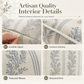 🌿Federa Decorativa Botanica Vintage 🛋️ | Poliestere con Cerniera Nascosta, Sfoderabile e Lavabile | 3 Fantasie, 6 Misure
